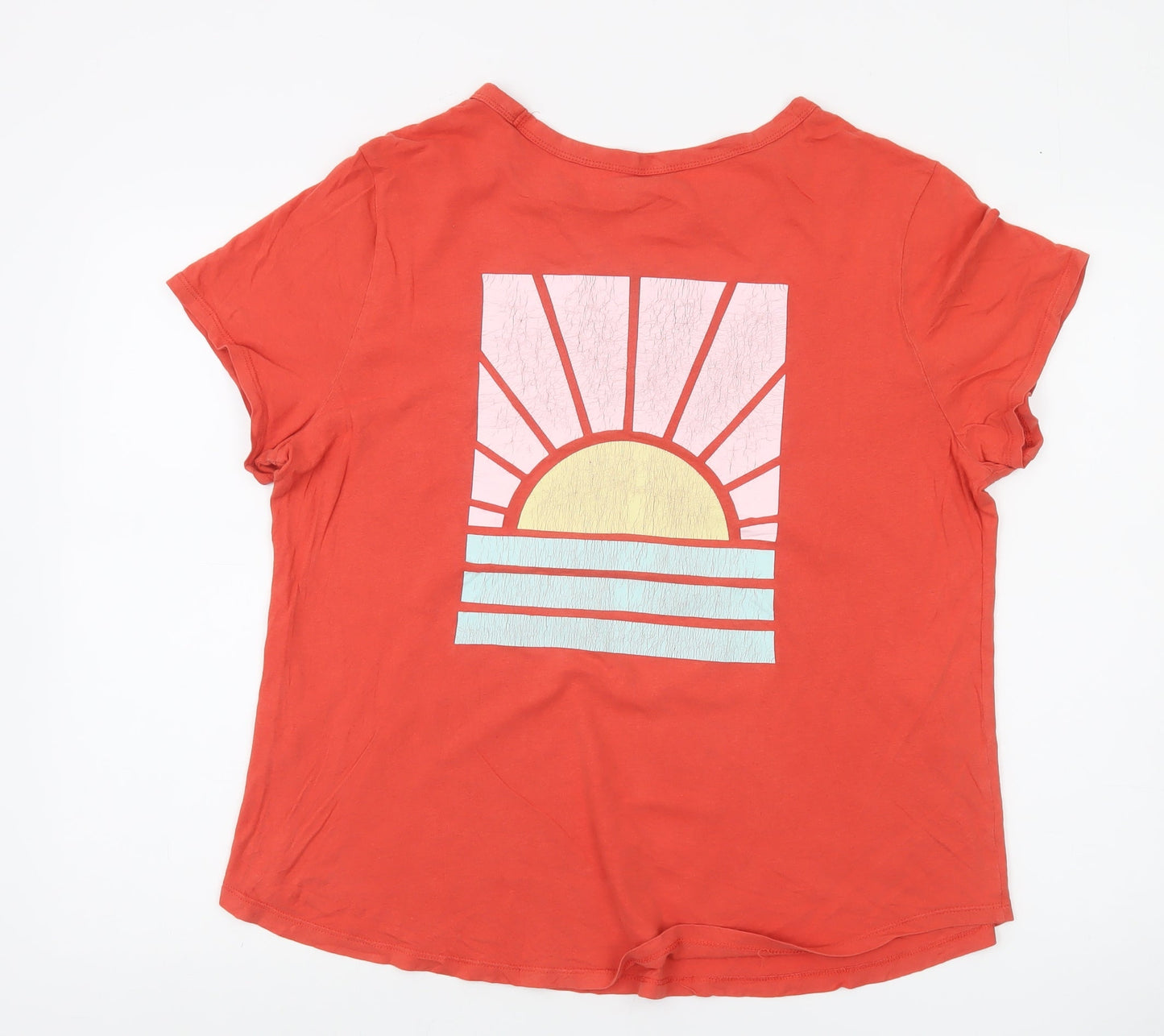 Old Navy Women's Red Cali Graphic T-Shirt Size XL Short Sleeve