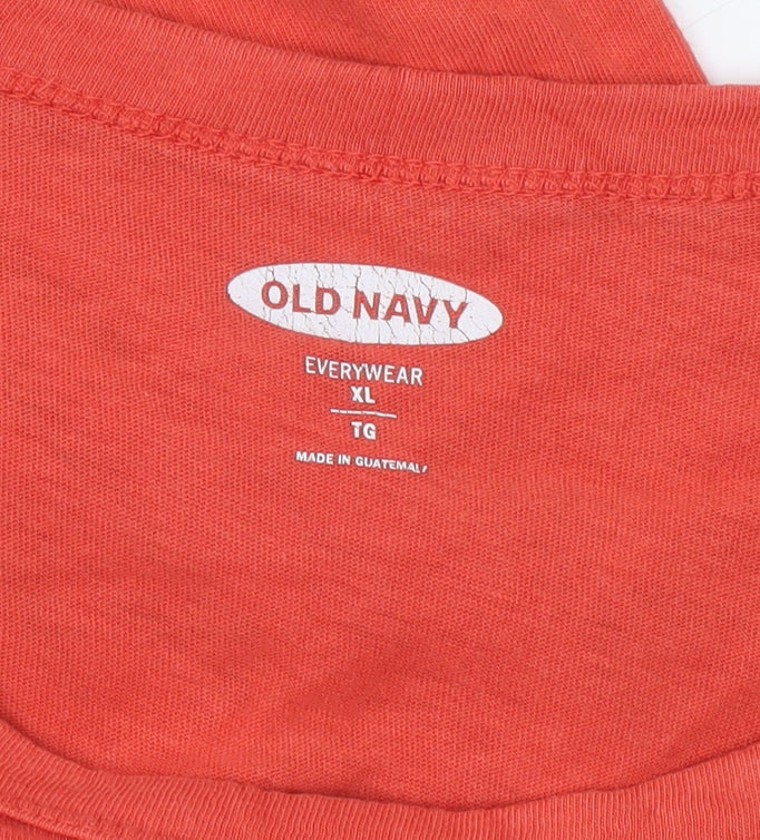 Old Navy Women's Red Cali Graphic T-Shirt Size XL Short Sleeve