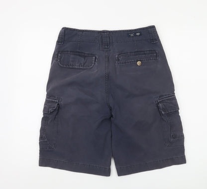 Paul Costelloe Men's Blue Cargo Shorts Size M 32in Cotton