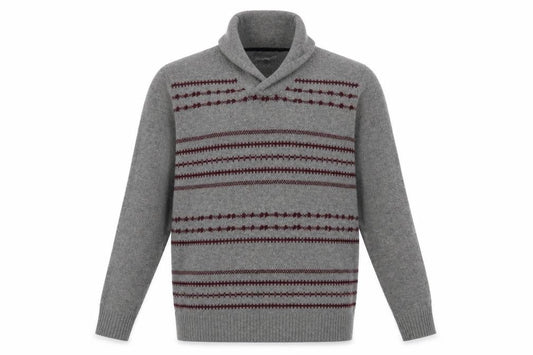 Ben Sherman Men's Grey XL Roll Neck Wool Jumper