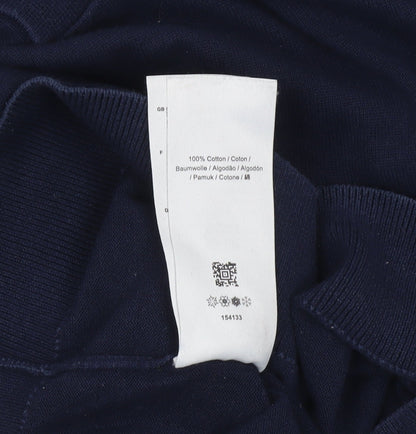 Fred Perry Men's Blue Cotton Polo Shirt Size M Classic Fit