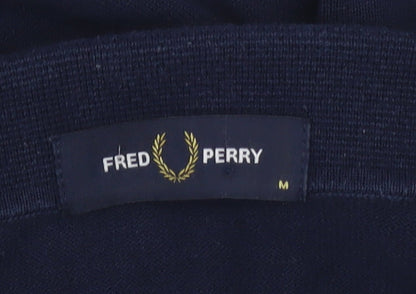 Fred Perry Men's Blue Cotton Polo Shirt Size M Classic Fit