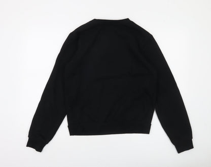 Paris 2024 Olympics Black Sweatshirt Women’s M Cotton Blend Pullover