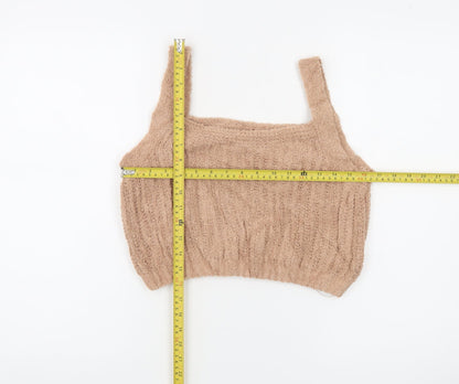 Skinnydip Women’s Beige Knit Camisole Tank Top Size L