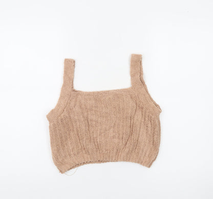 Skinnydip Women’s Beige Knit Camisole Tank Top Size L