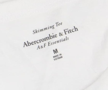 Abercrombie & Fitch Women's White Budweiser Graphic T-Shirt M Classic Fit
