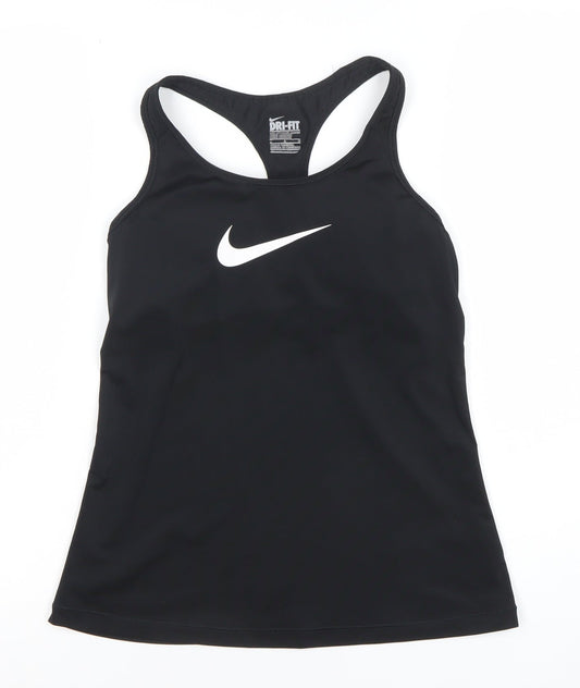 Nike Women's Black Dri-Fit Racerback Slim Fit Tank Top Size M
