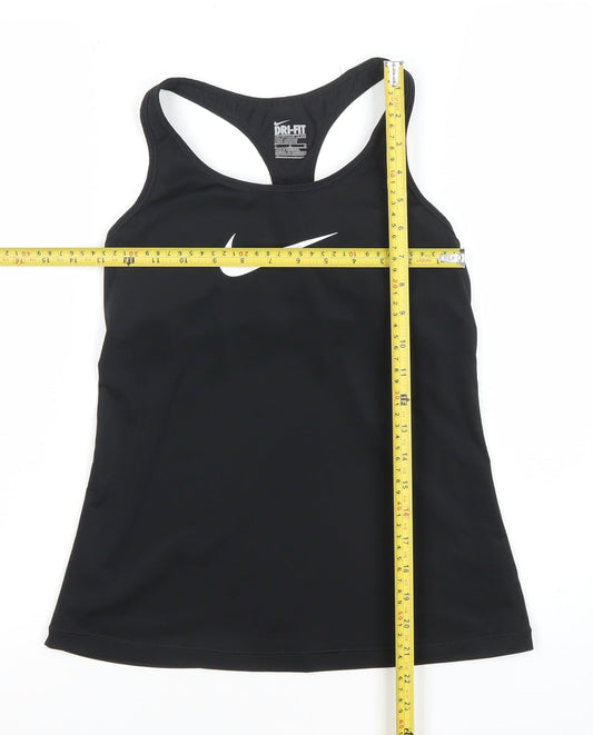 Nike Women's Black Dri-Fit Racerback Slim Fit Tank Top Size M