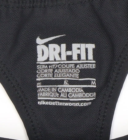 Nike Women's Black Dri-Fit Racerback Slim Fit Tank Top Size M