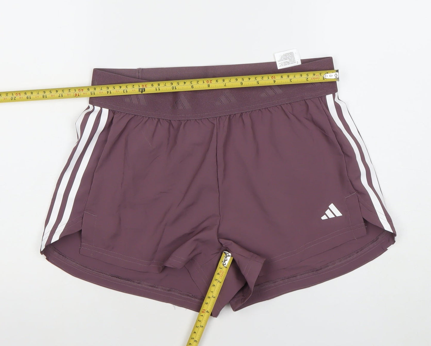 Adidas Womens Purple Running Shorts Size M 12-14 Lightweight Quick Dry