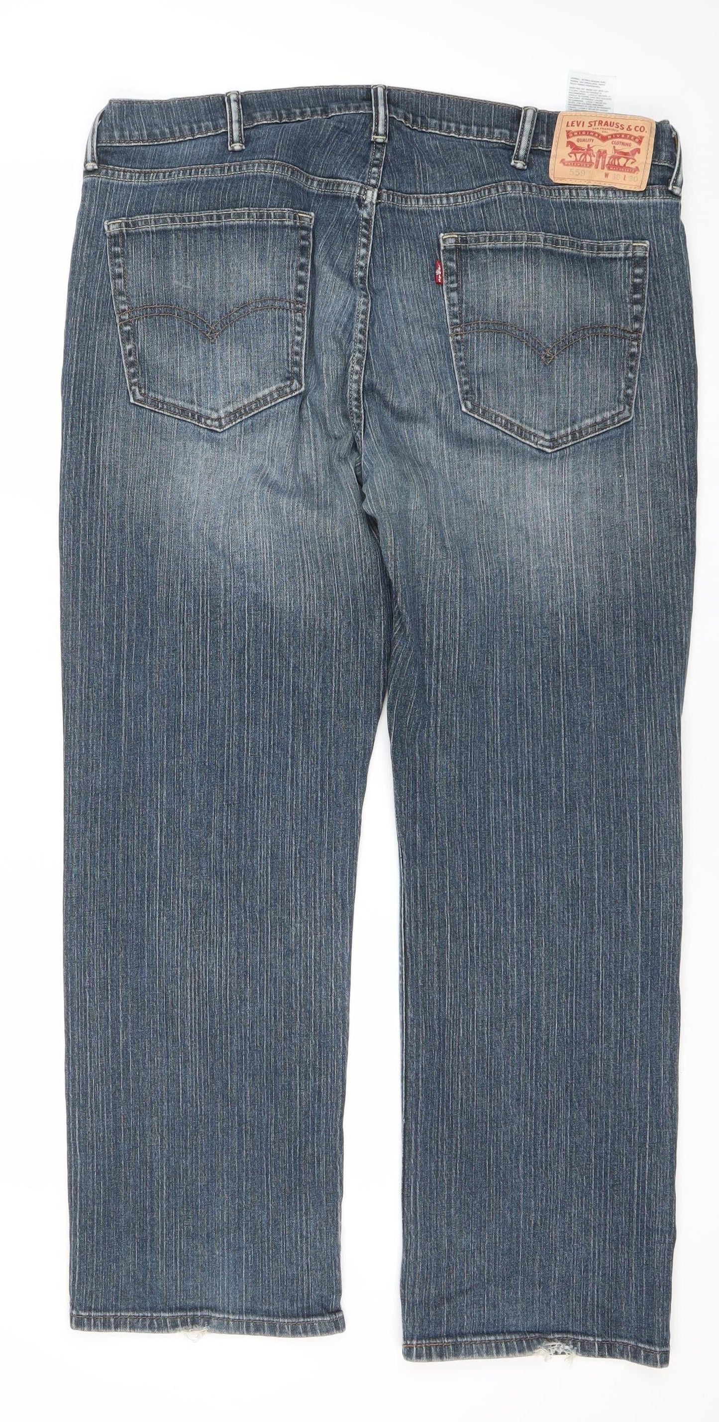 Levi's Men's Blue 559 Relaxed Straight Fit Jeans W38 L30