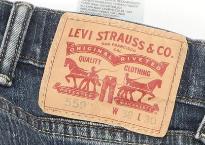 Levi's Men's Blue 559 Relaxed Straight Fit Jeans W38 L30