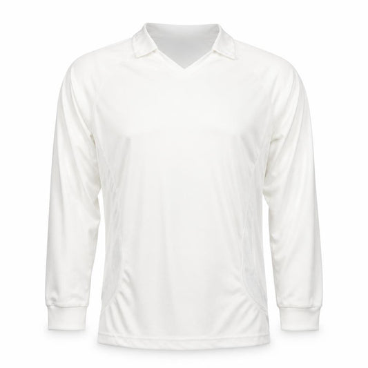 S4 Sports Men’s White XL Long Sleeve V-Neck Performance Top