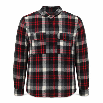 River Island Men’s Black Check Flannel Shirt S Regular Fit Long Sleeve