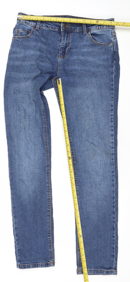 Denim Co. Teens Blue Slim Jeans 13-14Y Classic 5-Pocket Design