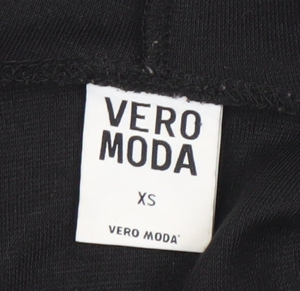 Vero Moda Womens Black Studded Shoulder Open Cardigan XS
