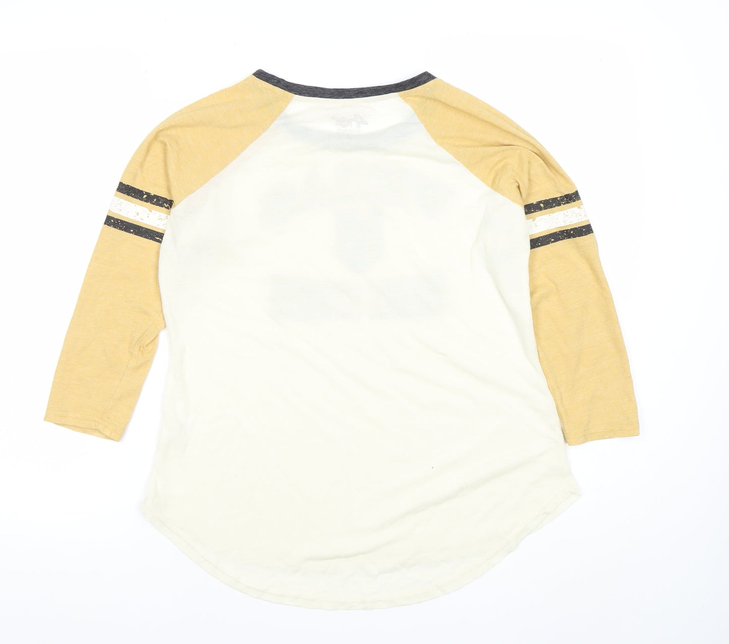 G-III 4HER by Carl Banks Women's Yellow Vegas Golden Knights Raglan T-Shirt M