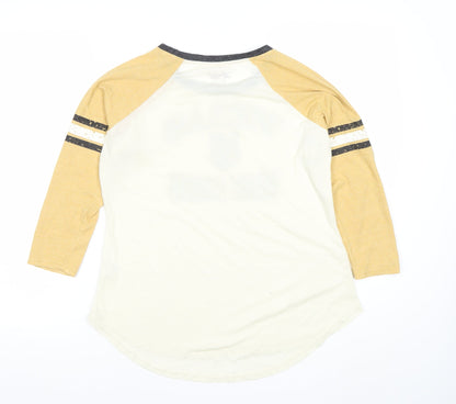 G-III 4HER by Carl Banks Women's Yellow Vegas Golden Knights Raglan T-Shirt M