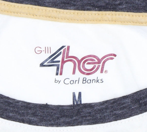 G-III 4HER by Carl Banks Women's Yellow Vegas Golden Knights Raglan T-Shirt M