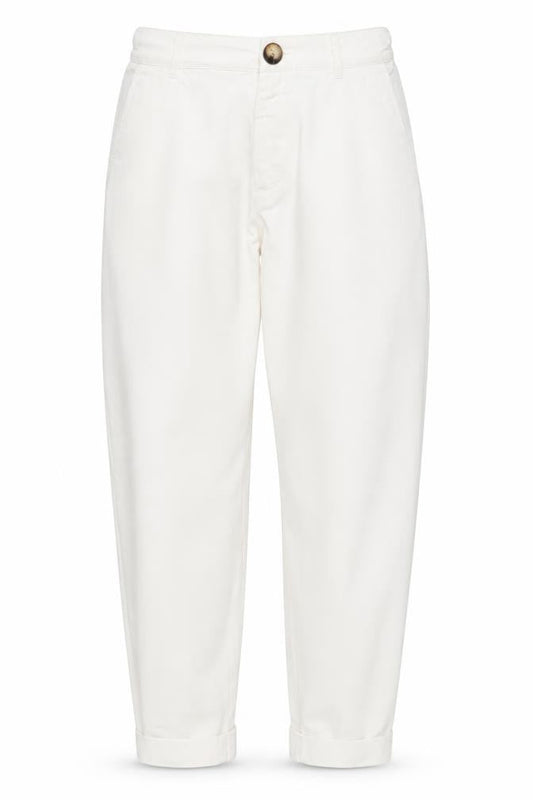 Zara Women's White Straight Leg Cotton Blend Jeans Size 8