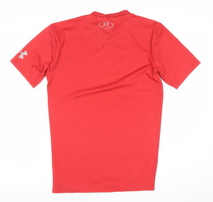 Under Armour Boys Red Spider-Man Compression T-Shirt 6 Years Athletic Fit