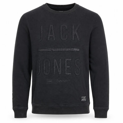 Mens UK Size S JACK & JONES Black Pullover Sweatshirt