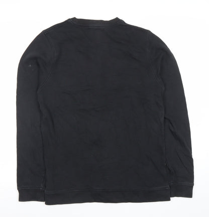 Mens UK Size S JACK & JONES Black Pullover Sweatshirt