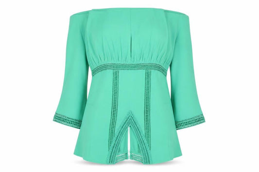 Vero Moda Women's Green Short Sleeve Tunic Blouse Size S