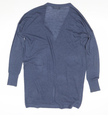 Rage Women’s Blue V-Neck Long Sleeve Button Cardigan Size M