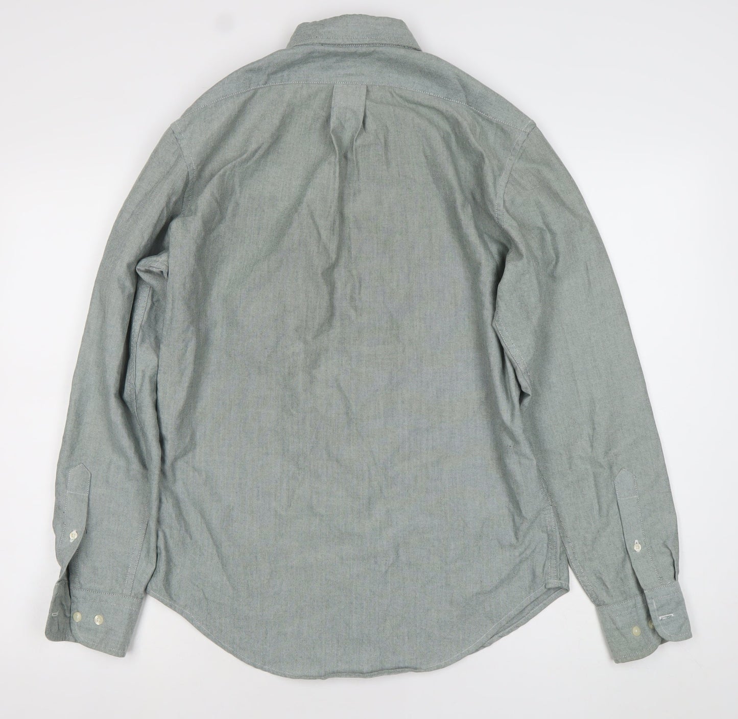 U.S. Polo Assn. Men's Grey Button-Down Long Sleeve Oxford Shirt Size S
