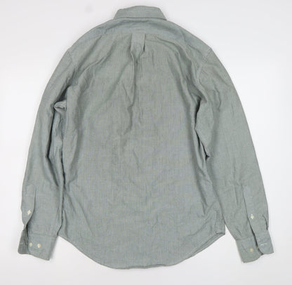 U.S. Polo Assn. Men's Grey Button-Down Long Sleeve Oxford Shirt Size S