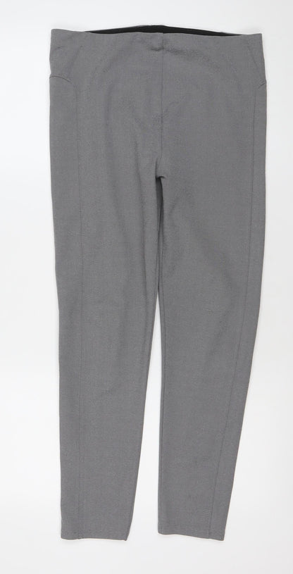 River Island Womens Grey Size 12R Slim Stretch Knit Trousers