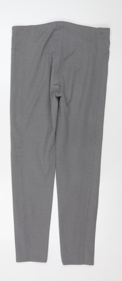 River Island Womens Grey Size 12R Slim Stretch Knit Trousers