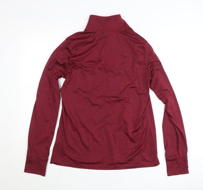 Crivit Mens Red 1/2 Zip Athletic Sweatshirt M Lightweight Pullover