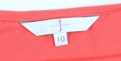 Jasper Conran Women’s Red Wrap Blouse Size 10 Short Sleeve