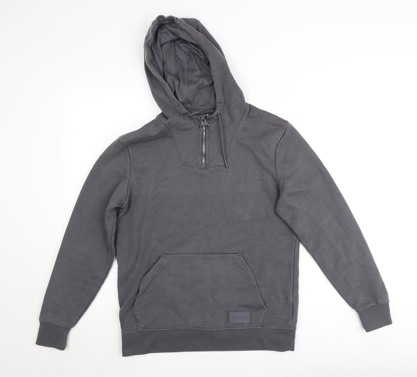 Lonsdale Women’s Grey Half Zip Hoodie Size 8 Small Pullover Sweatshirt