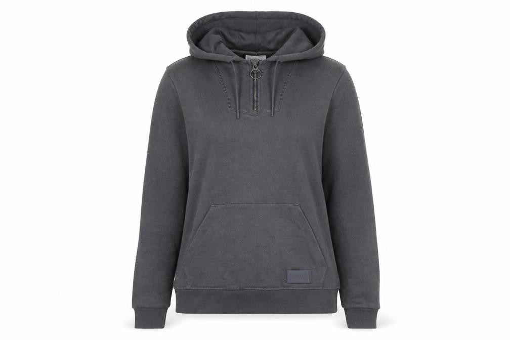 Lonsdale Women’s Grey Half Zip Hoodie Size 8 Small Pullover Sweatshirt
