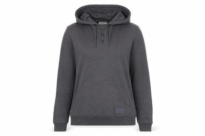 Lonsdale Women’s Grey Half Zip Hoodie Size 8 Small Pullover Sweatshirt