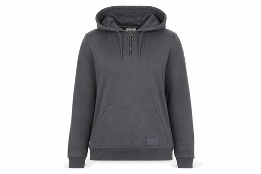 Lonsdale Women’s Grey Half Zip Hoodie Size 8 Small Pullover Sweatshirt