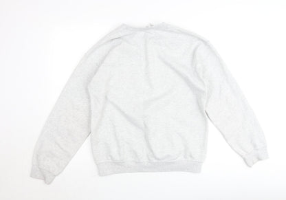 Gildan Women's Grey Christmas Sweatshirt Medium Filthy Muggle Print