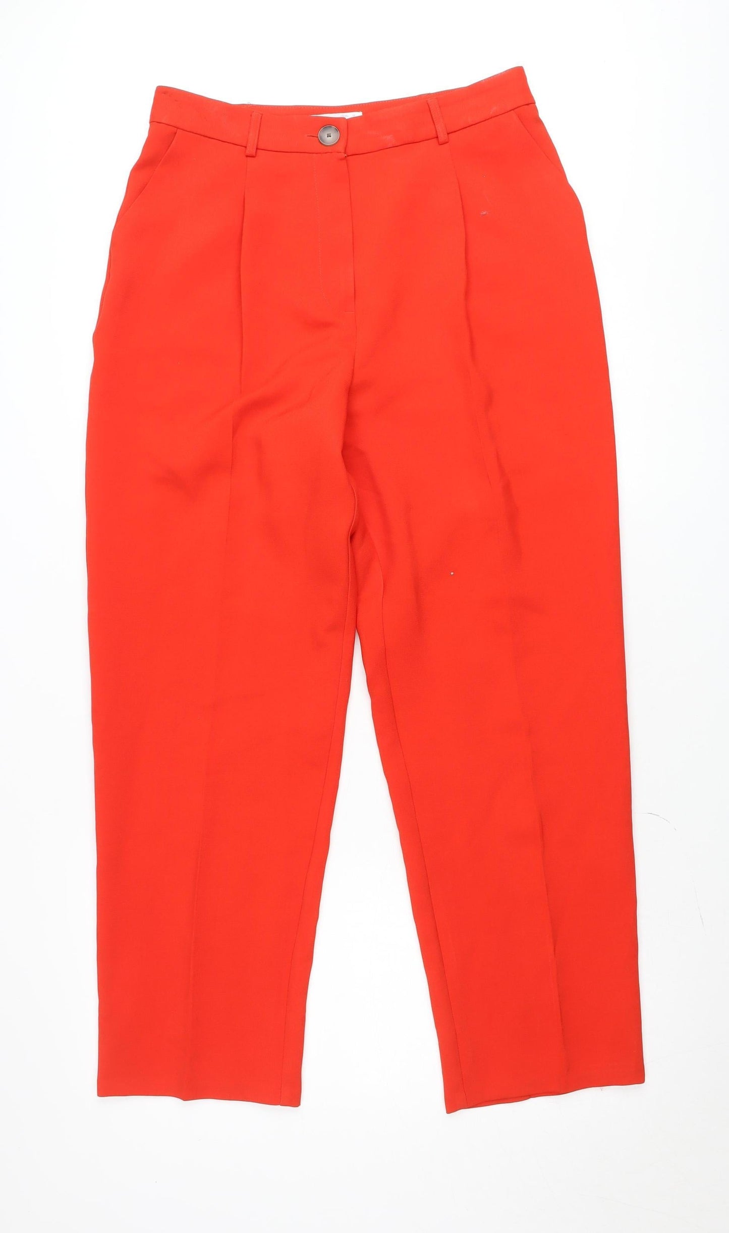 Primark Women’s Red Cropped Trousers Size 14 Polyester Blend