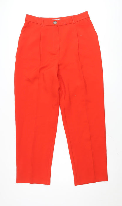 Primark Women’s Red Cropped Trousers Size 14 Polyester Blend