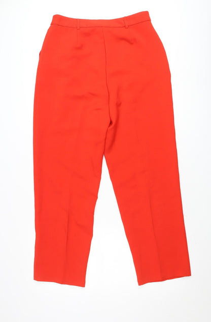 Primark Women’s Red Cropped Trousers Size 14 Polyester Blend