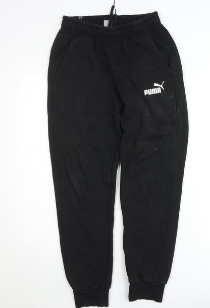 Puma Men's Black Small Jogger Sweatpants Activewear Trousers