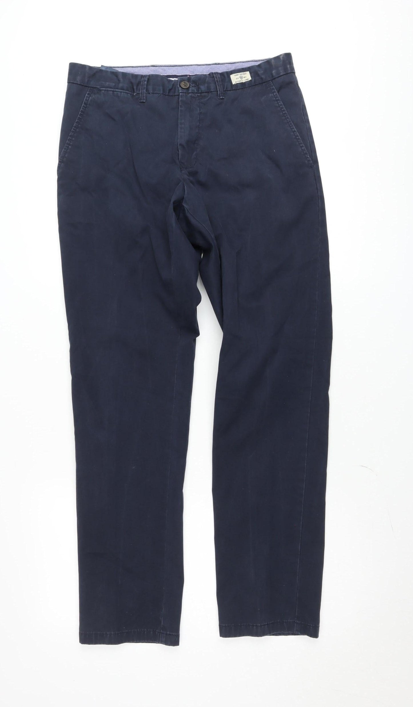 Tommy Hilfiger Men’s Blue Mercer Chino Trousers 32x32 Regular Fit