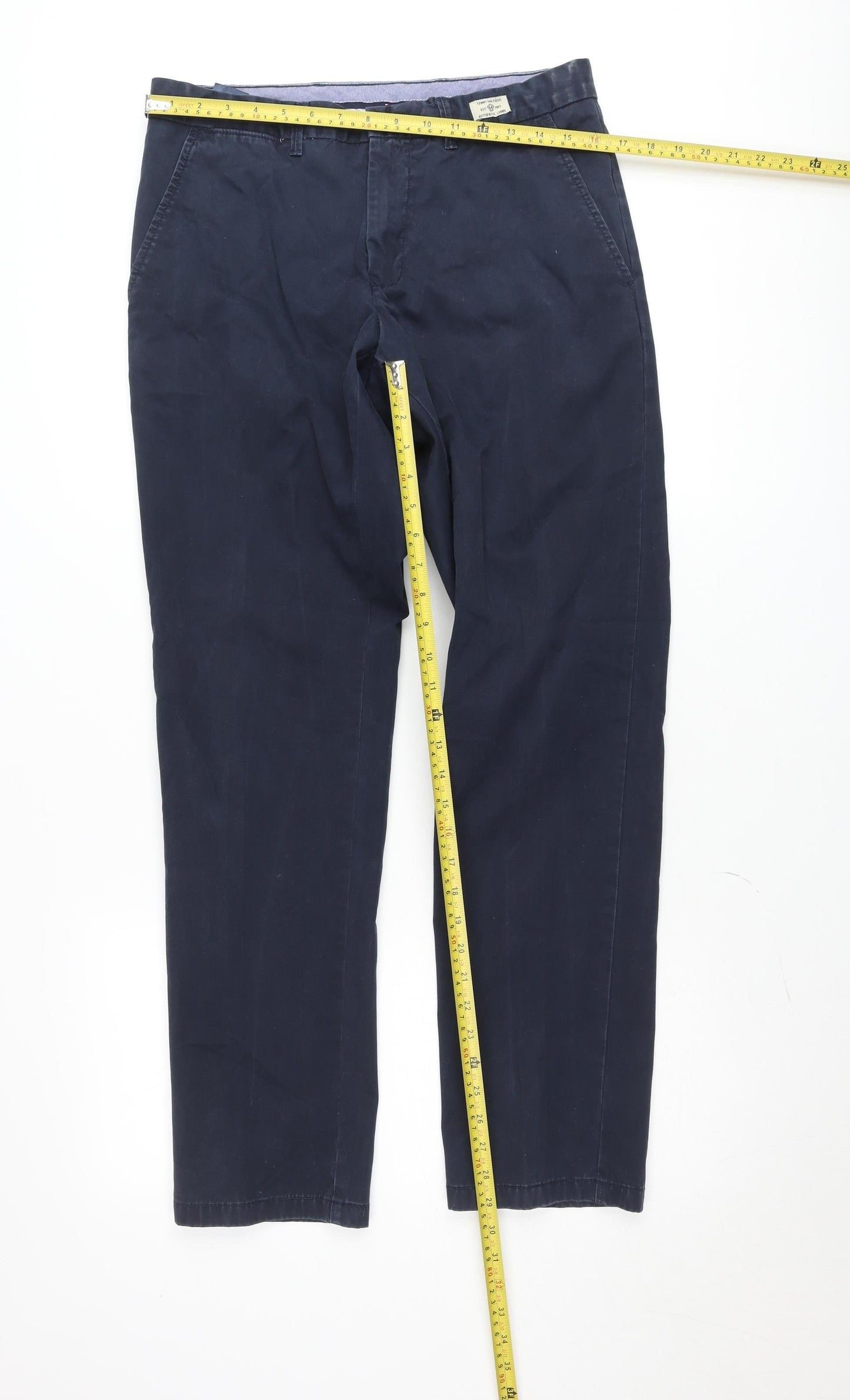 Tommy Hilfiger Men’s Blue Mercer Chino Trousers 32x32 Regular Fit