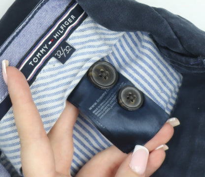 Tommy Hilfiger Men’s Blue Mercer Chino Trousers 32x32 Regular Fit