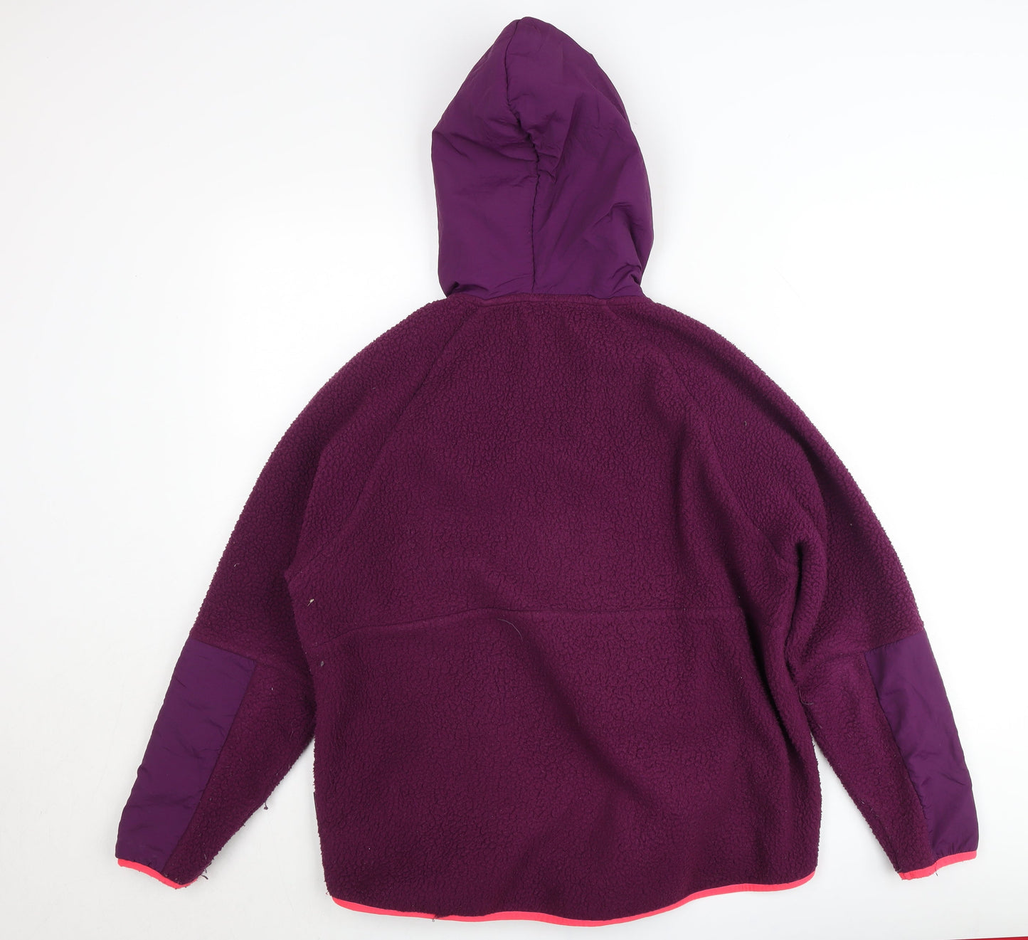 Helen Steele x Dunnes Stores Purple Fleece Hoodie Women's M 1/2 Zip Hooded Pullover