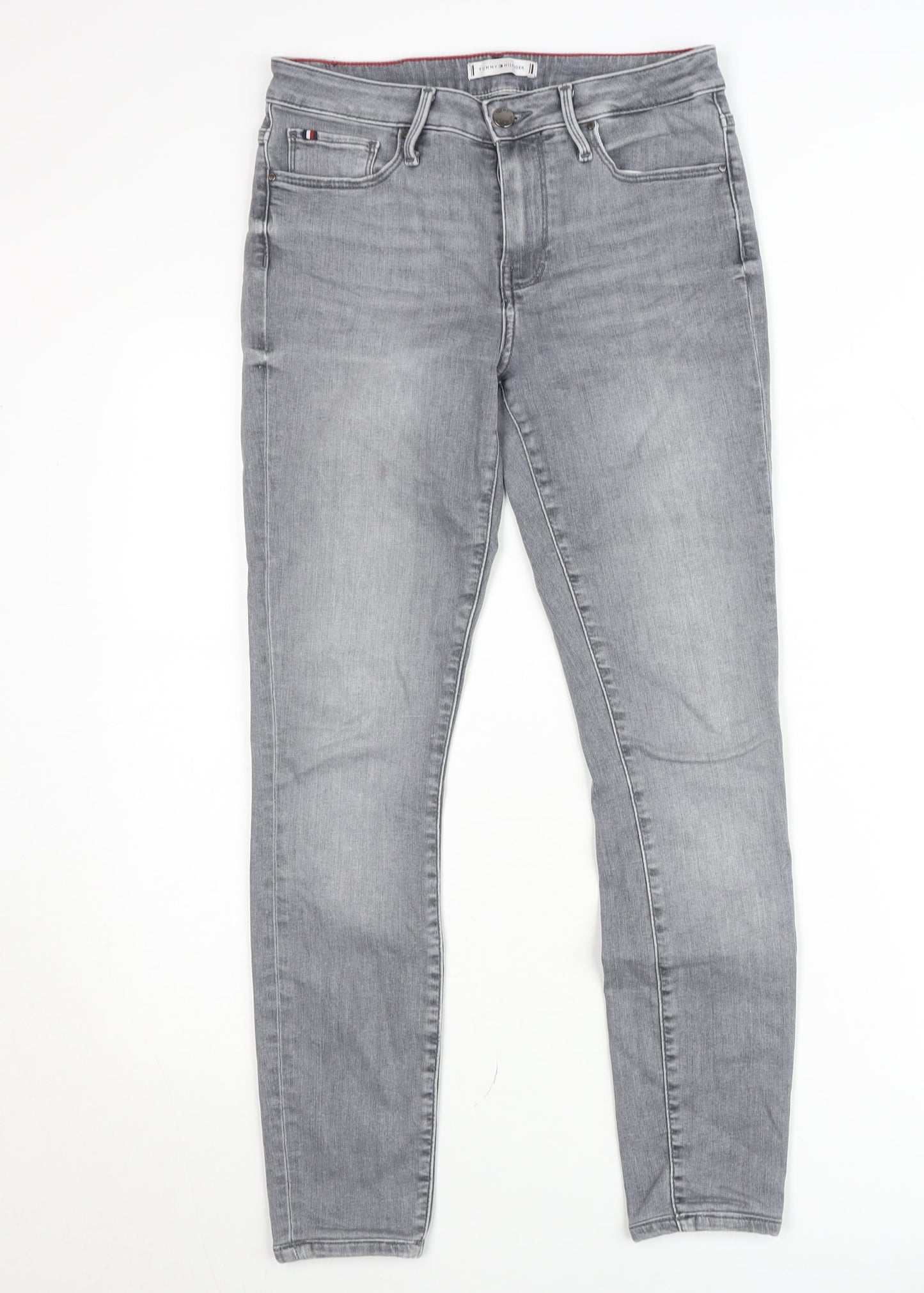 Tommy Hilfiger Men's Grey Slim Skinny Jeans 32W 30L Denim