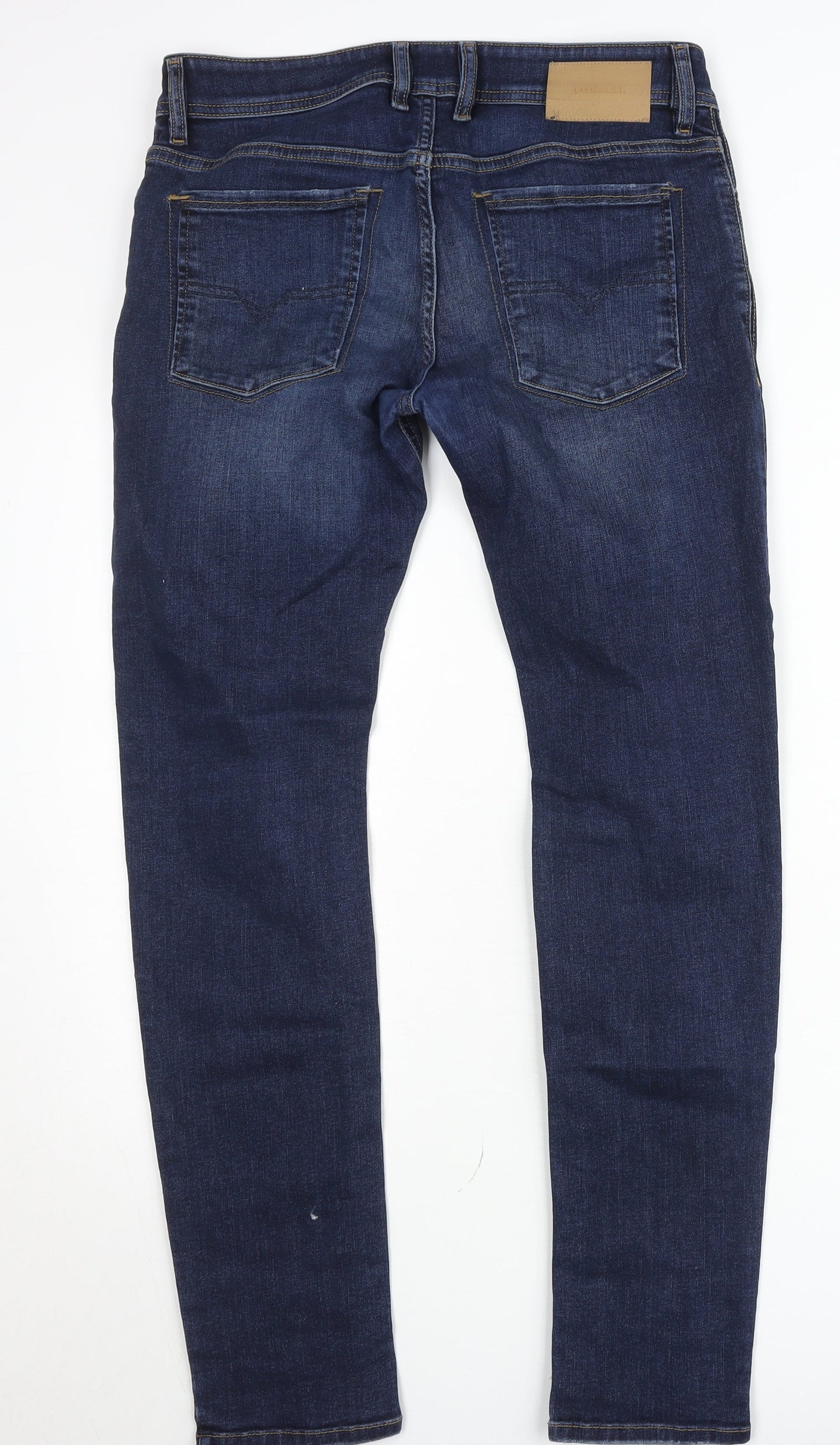 Diesel Men’s Blue Sleenker Slim Skinny Jeans Size W30 L34